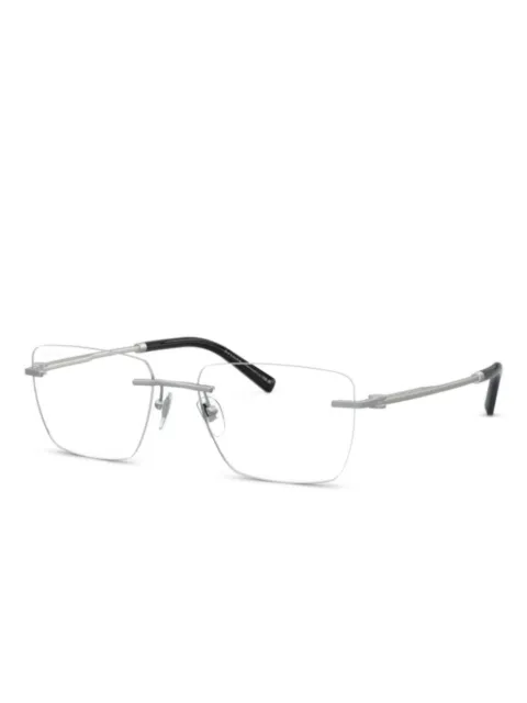 Bvlgari lentes rectangulares sin armazón