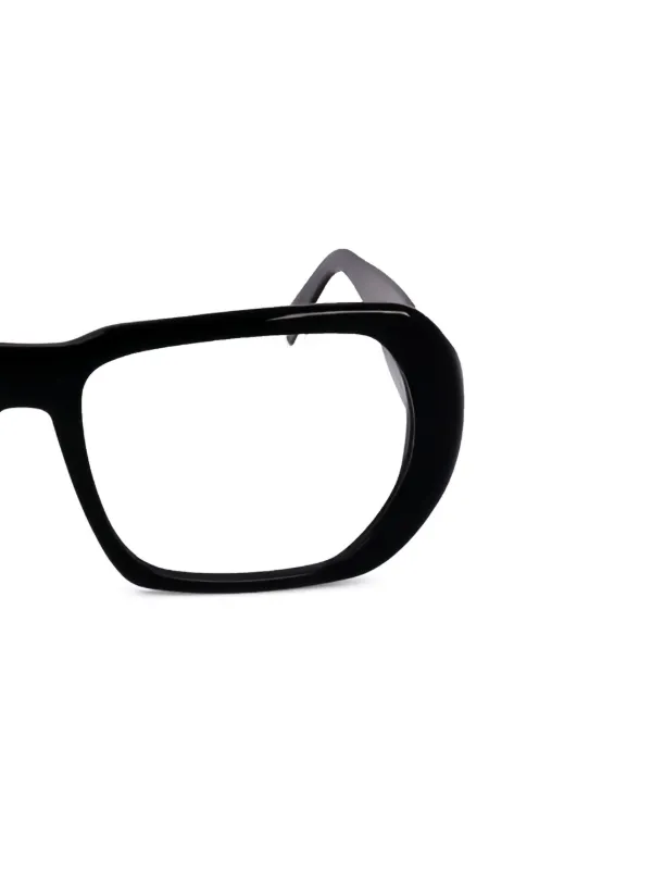 Moncler Eyewear スクエア眼鏡フレーム | ブラック | FARFETCH JP