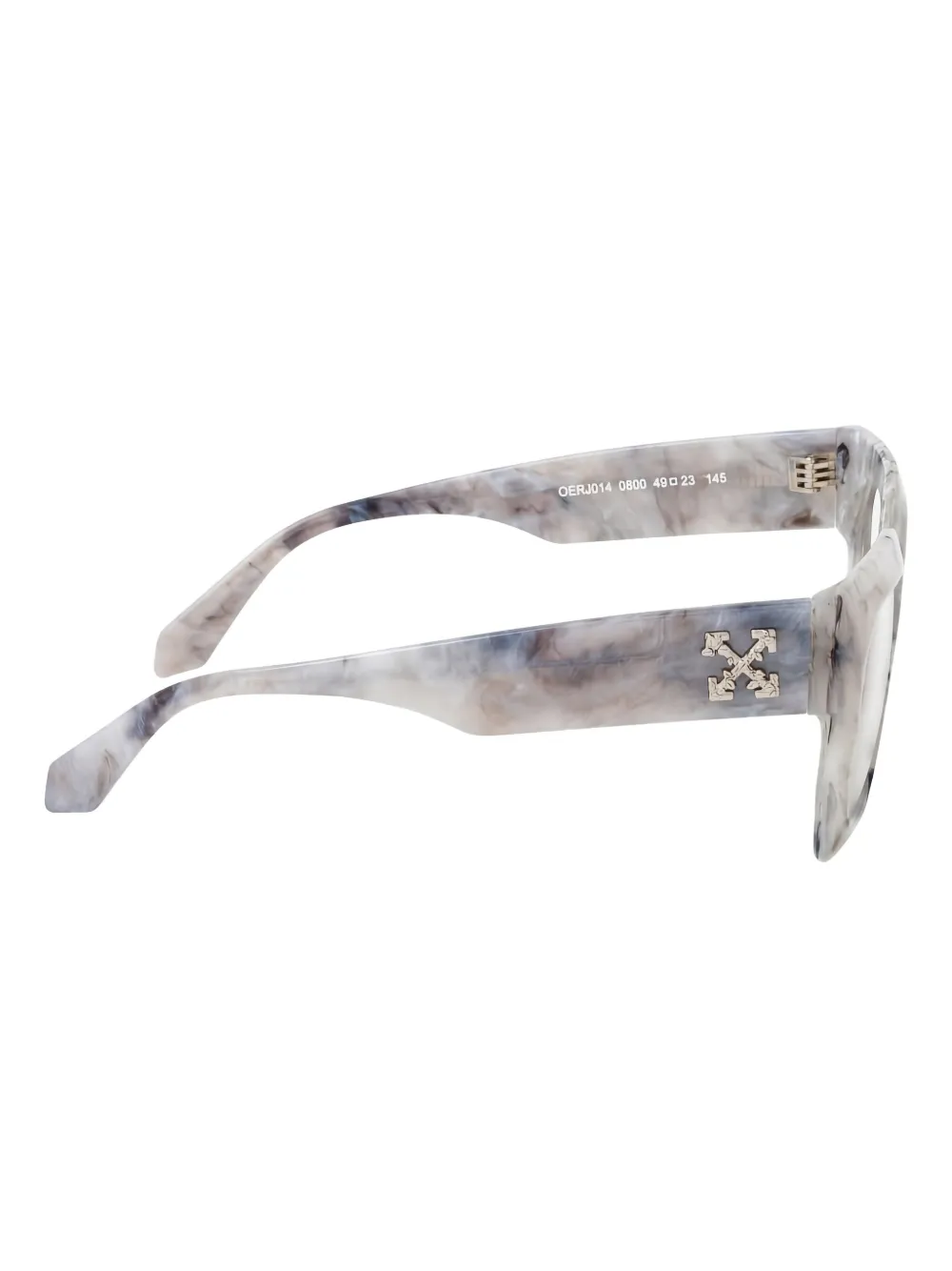 Off-White Eyewear Bril met marmer montuur Grijs
