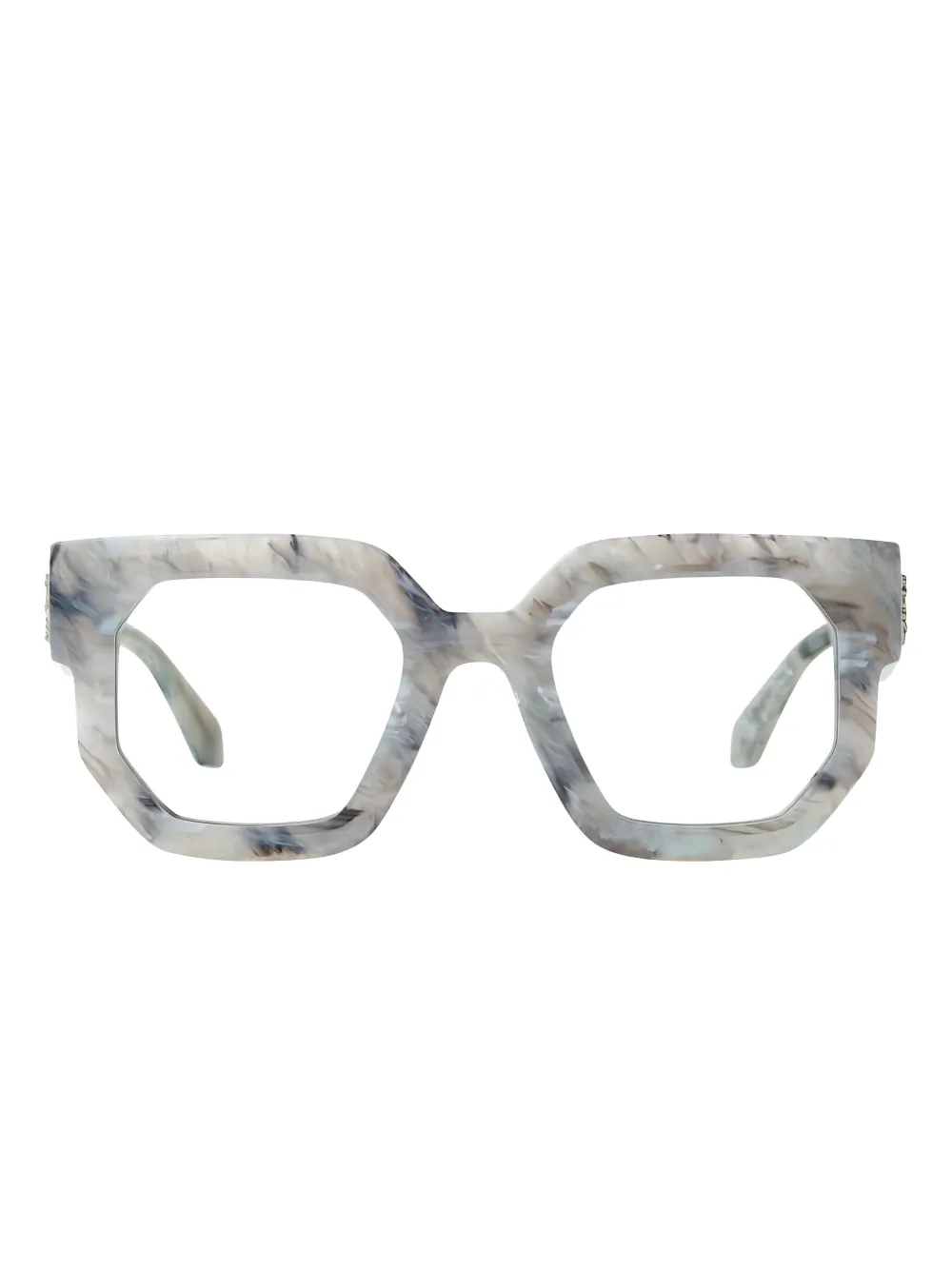 Off-White Eyewear Bril met marmer montuur Grijs
