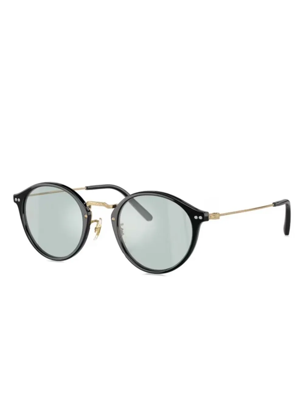 Oliver Peoples Zonnebril met rond montuur Zwart