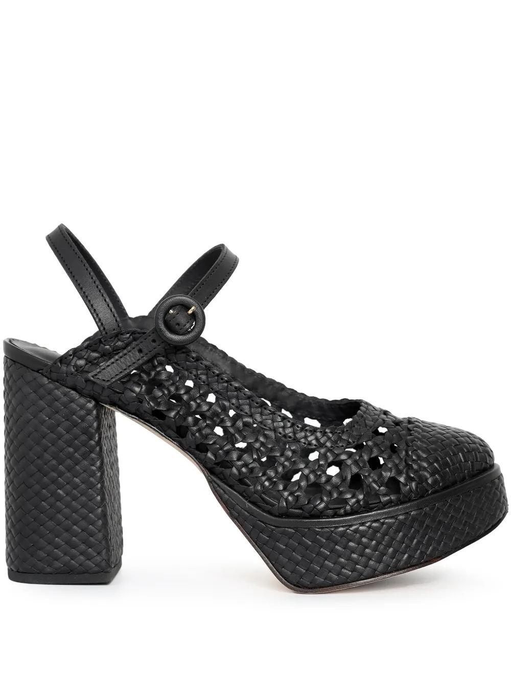 Sarah Chofakian 90 mm Frame pumps Zwart