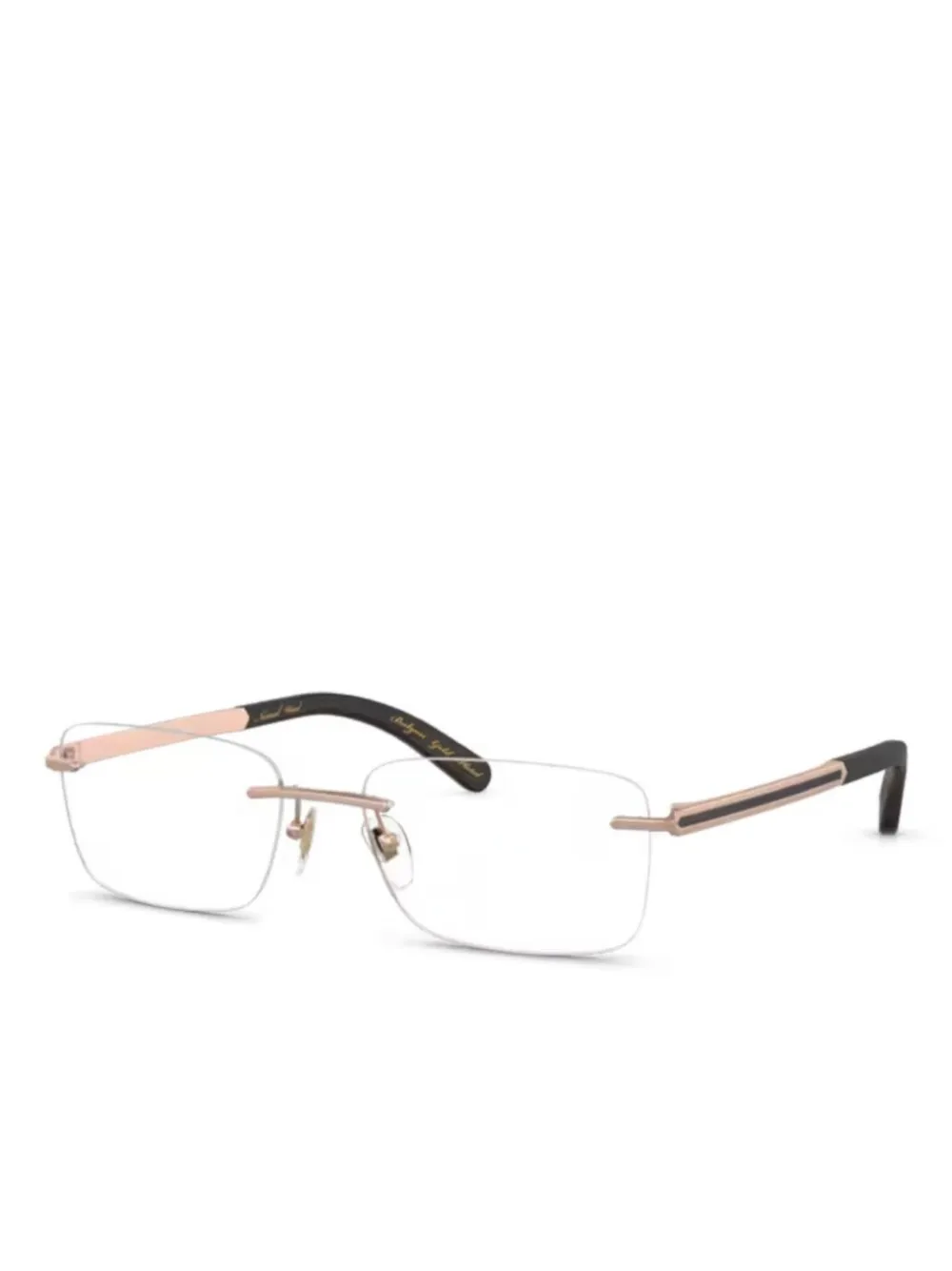 Bvlgari lunettes de vue à monture rectangulaire | or | Image 1