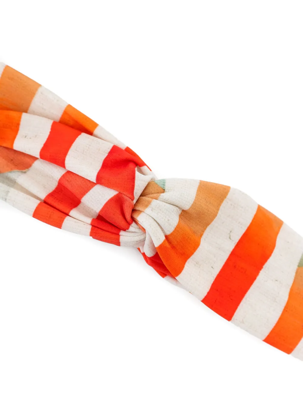 Lygia & Nanny striped knotted headband Oranje