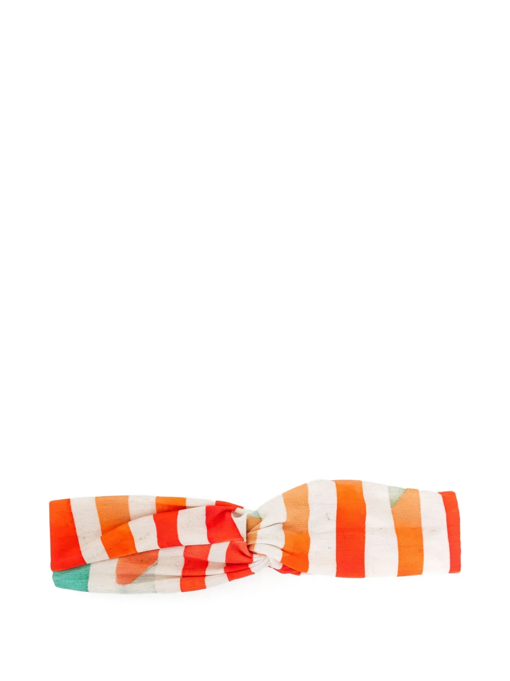 Lygia & Nanny striped knotted headband Oranje