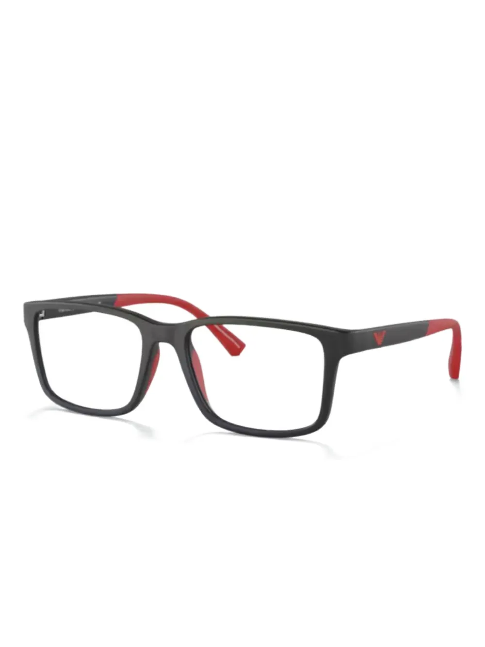 Emporio Armani Bril met rechthoekig montuur Zwart