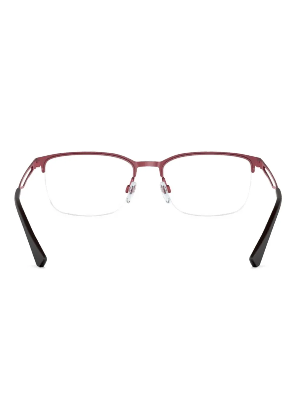 Emporio Armani Bril met rechthoekig montuur Rood