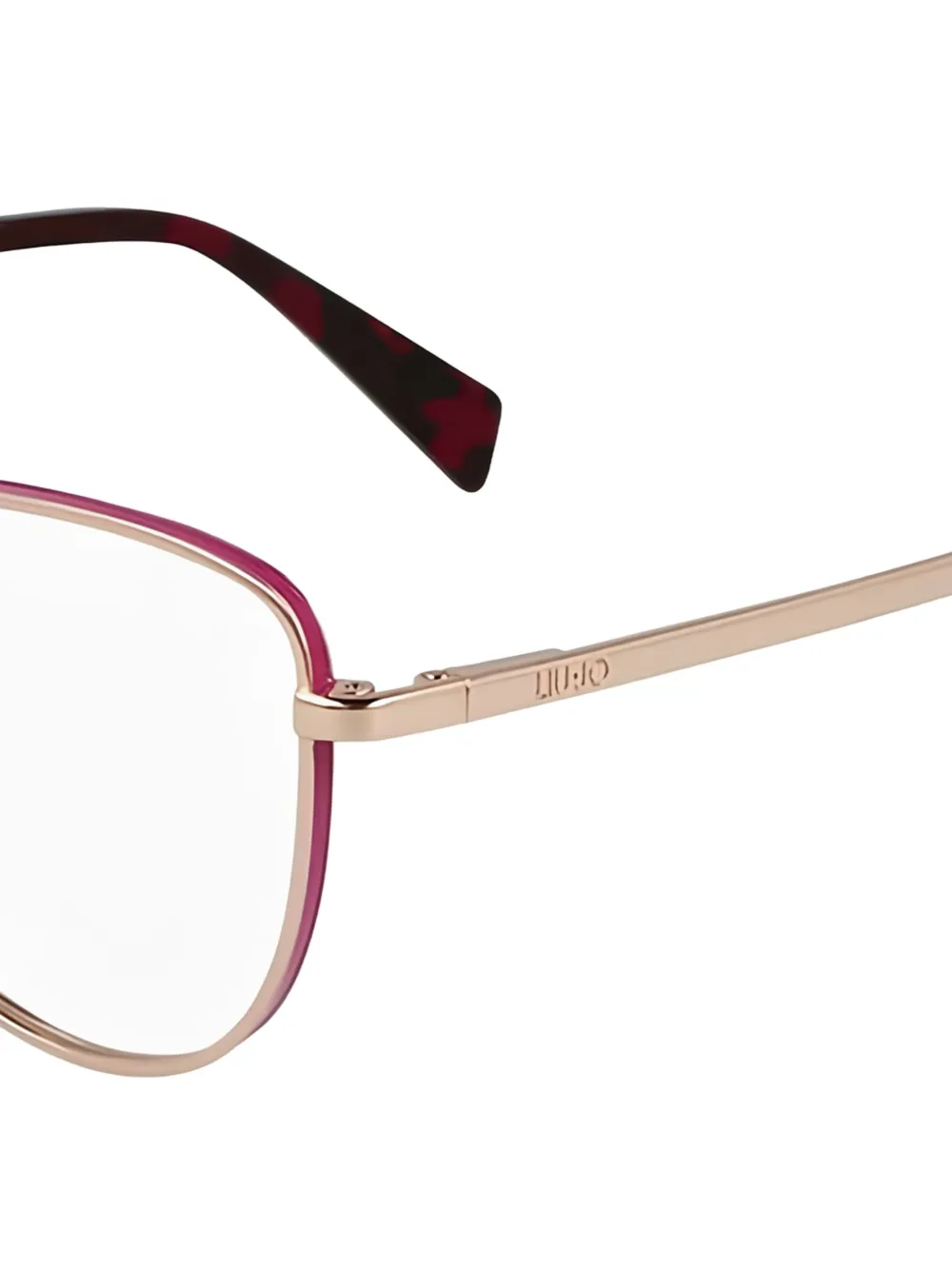 LIU JO Bril met geometrisch montuur Roze