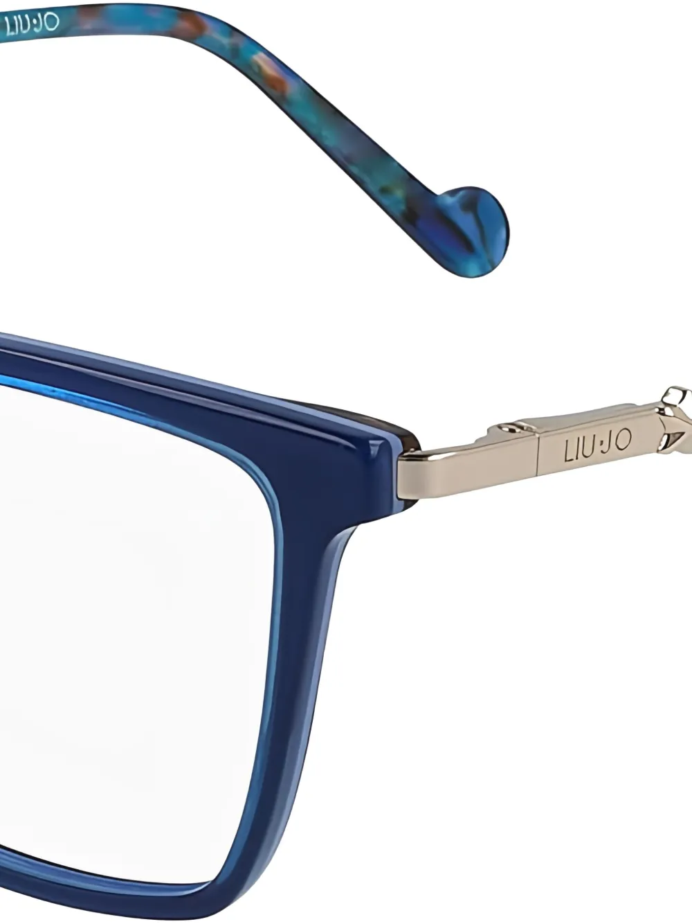 LIU JO Bril met gegraveerd logo Blauw