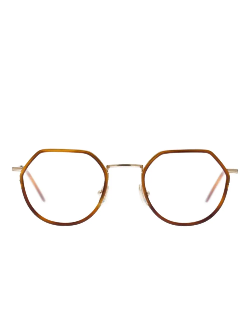 KYme Felix geometric-frame glasses | Brown | Image 1