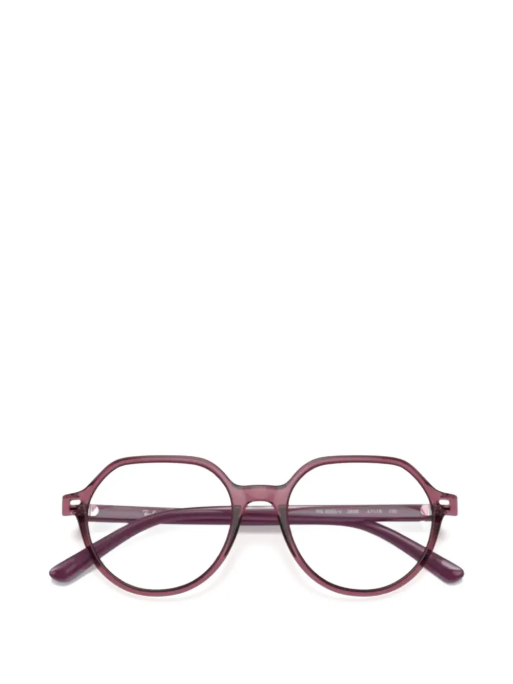 Ray-ban Junior Thalia Geometric-frame Glasses In Pink