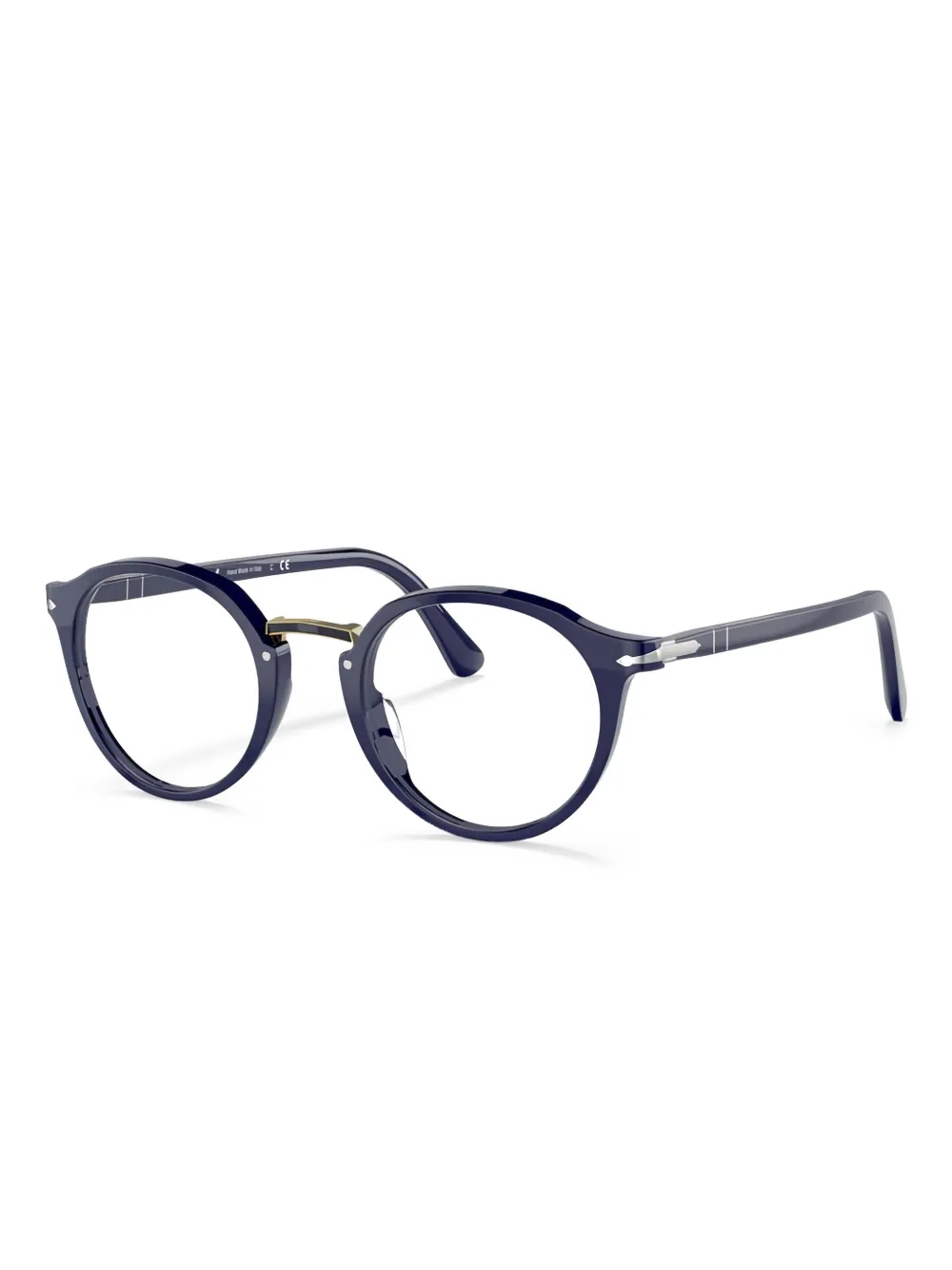 Persol Bril met rond montuur - Blauw