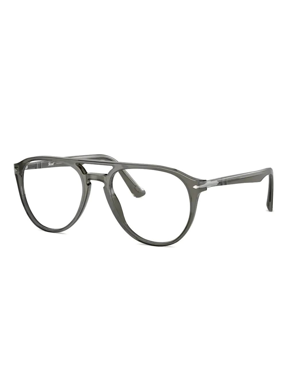 Persol Bril met rond montuur Grijs