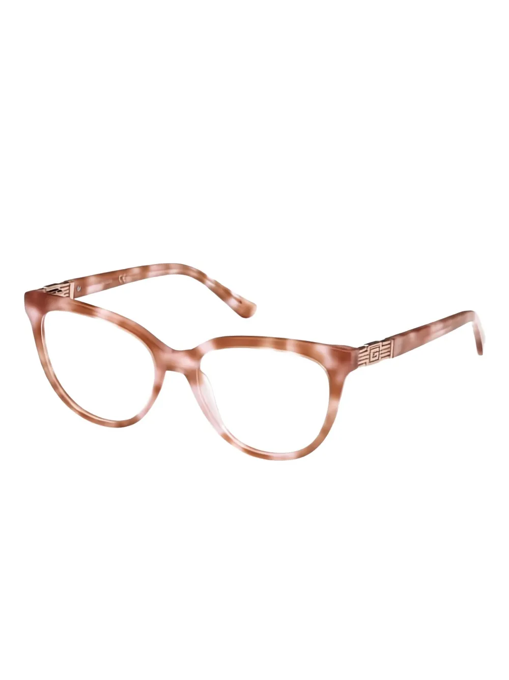 GUESS EYEWEAR Bril met schildpadschild design Bruin