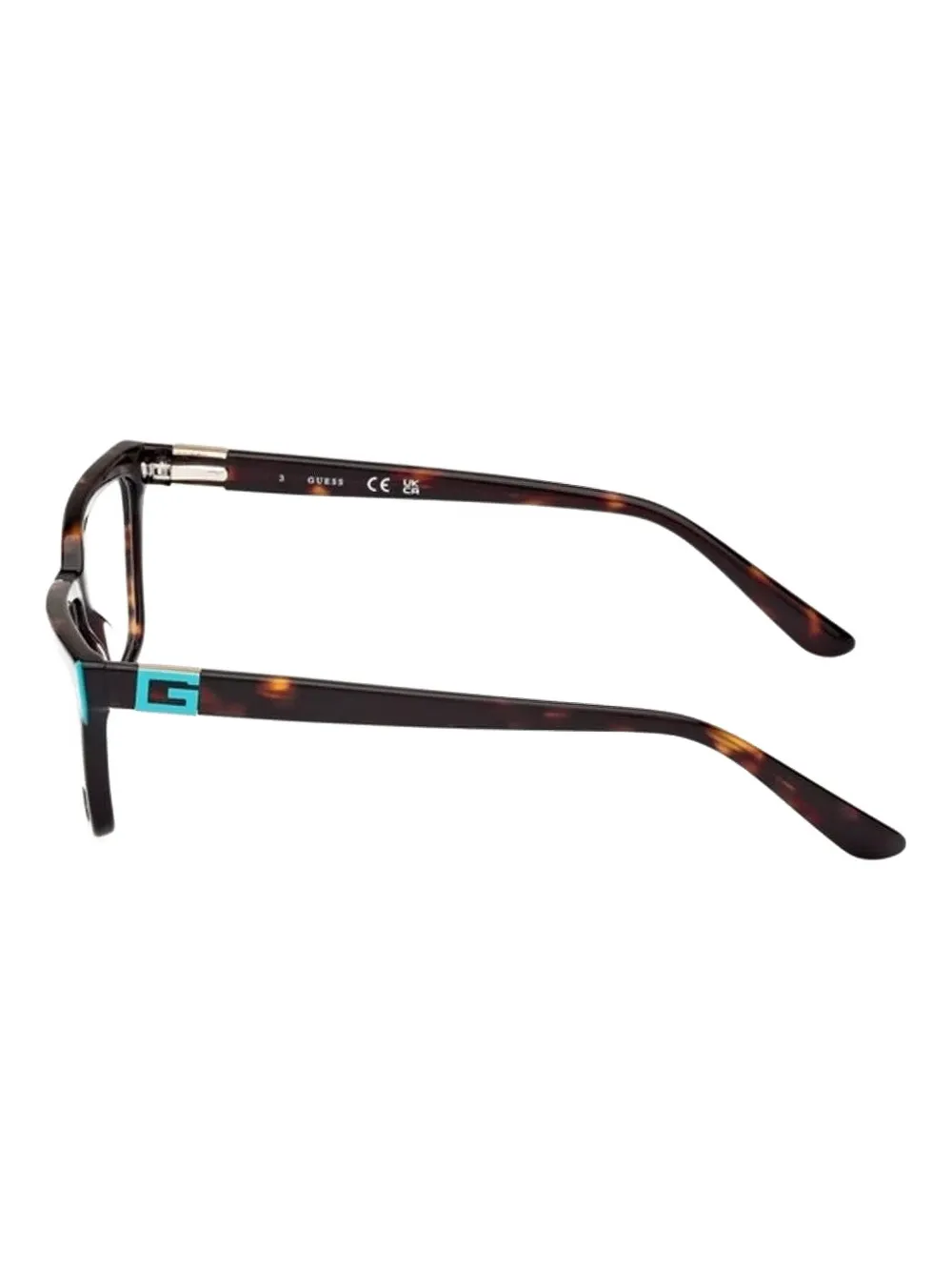 GUESS EYEWEAR Bril met rechthoekig montuur Bruin