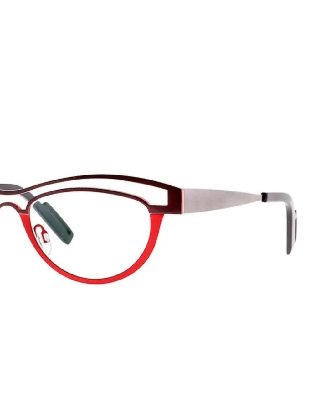 Theo Eyewear Bril met geometrisch montuur - Rood