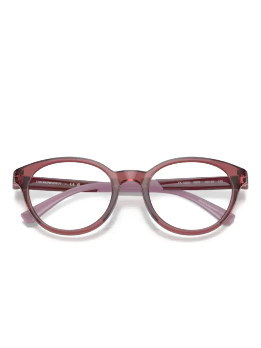 Emporio Armani Occhiali tondi - Rosso