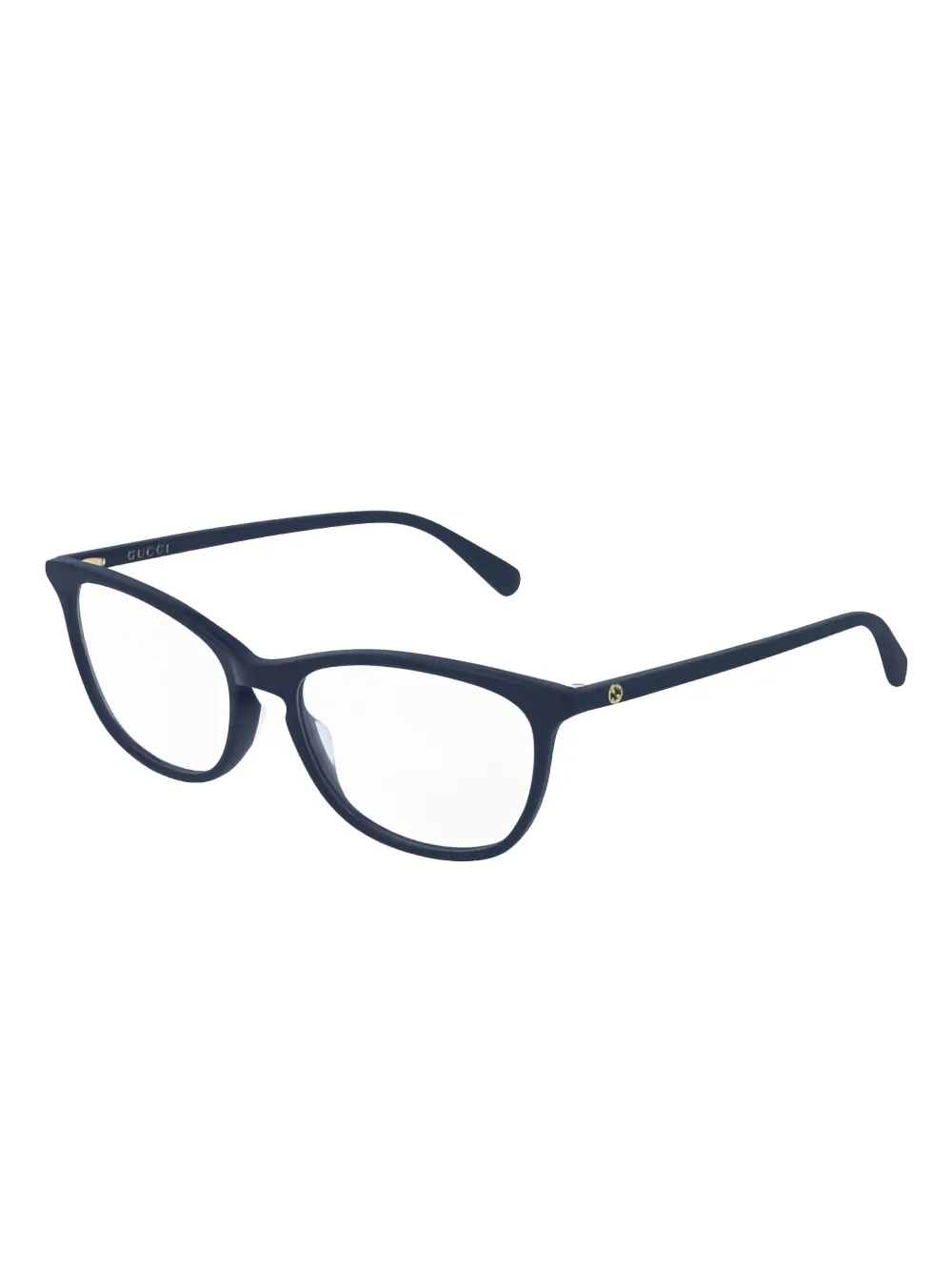 Gucci Eyewear Bril met rond montuur Blauw
