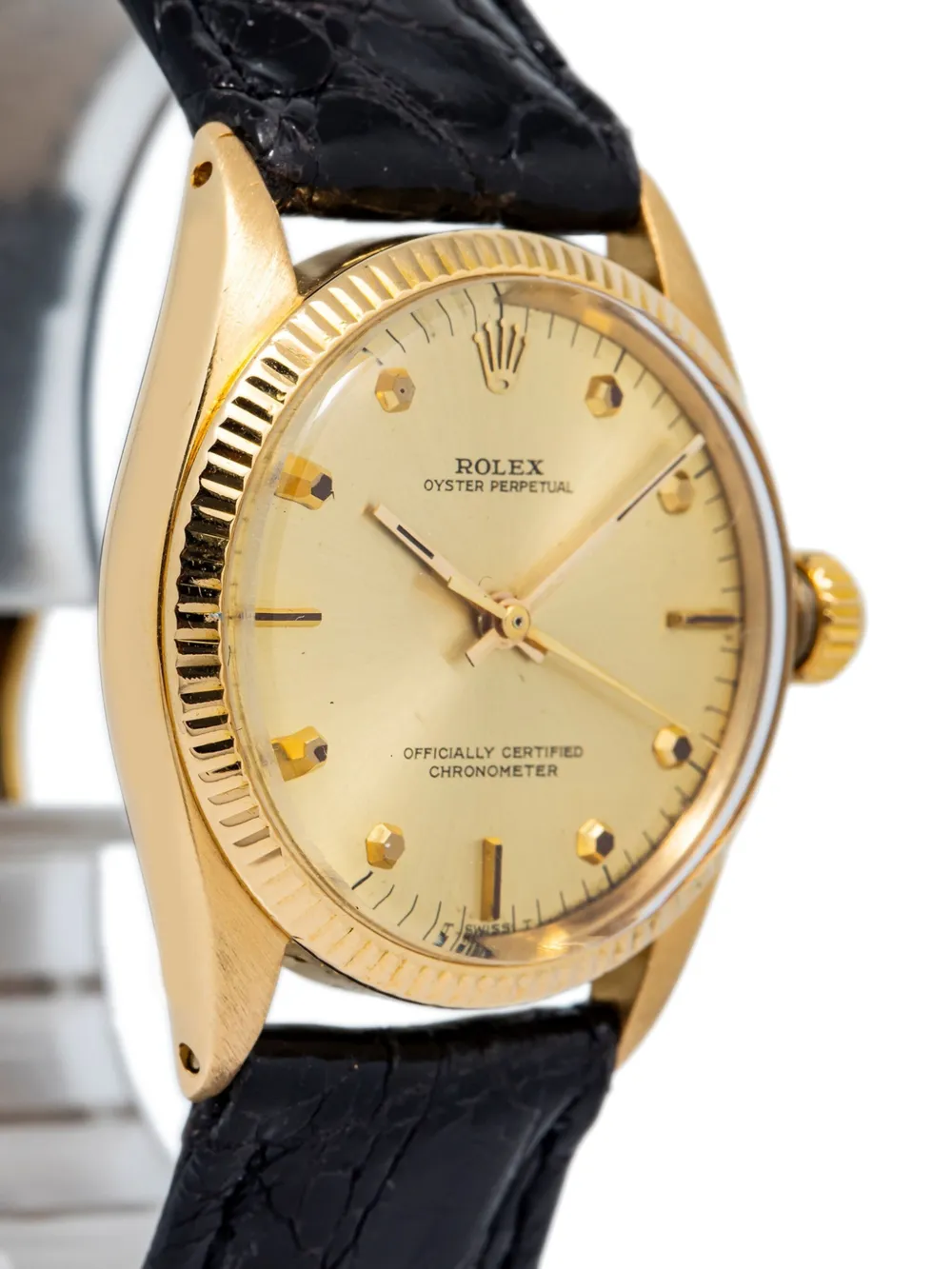 Pre-owned Rolex Oyster Perpetual 30mm In Gold
