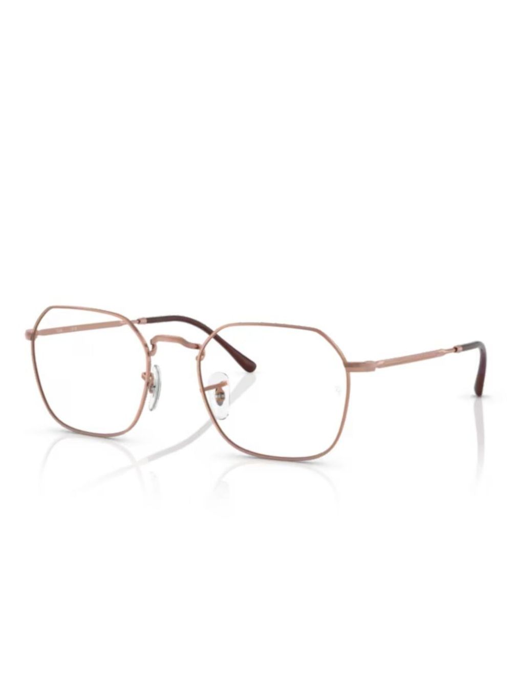 Ray Ban Square-frame Glasses In 粉色