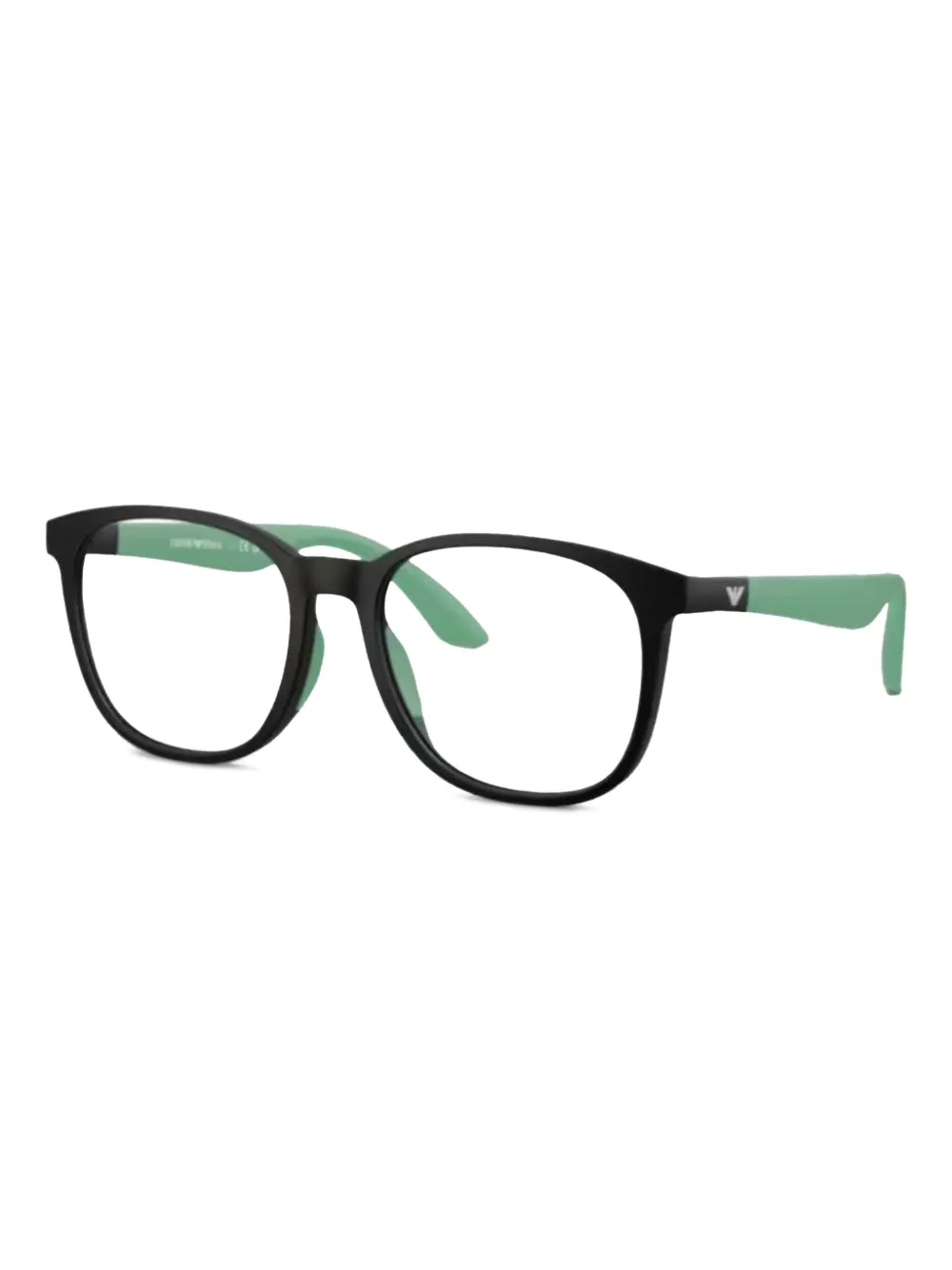 Emporio Armani lentes con armazón rectangular | negro | Image 1
