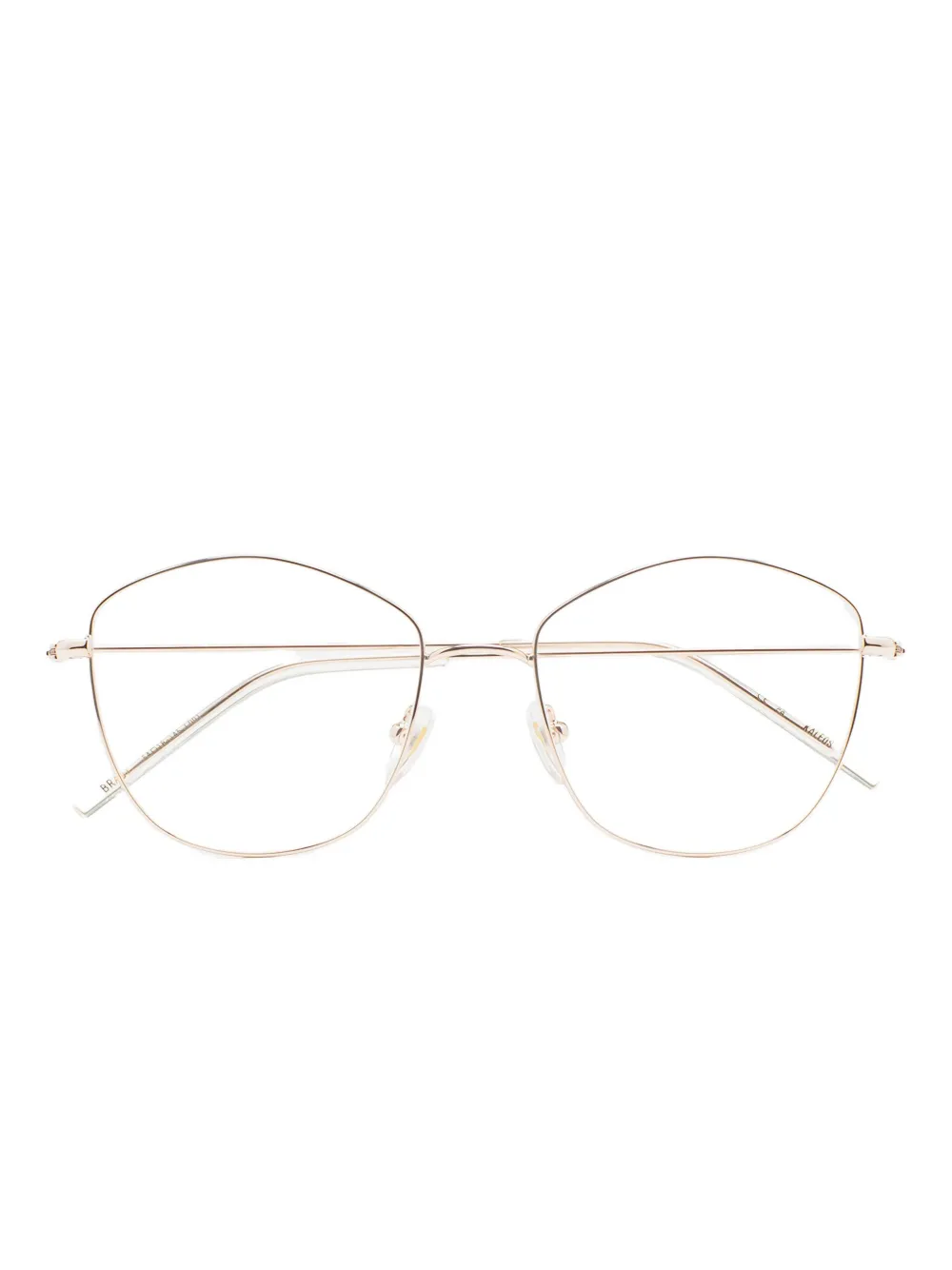Kaleos Brady Geometric-frame Glasses In Gold