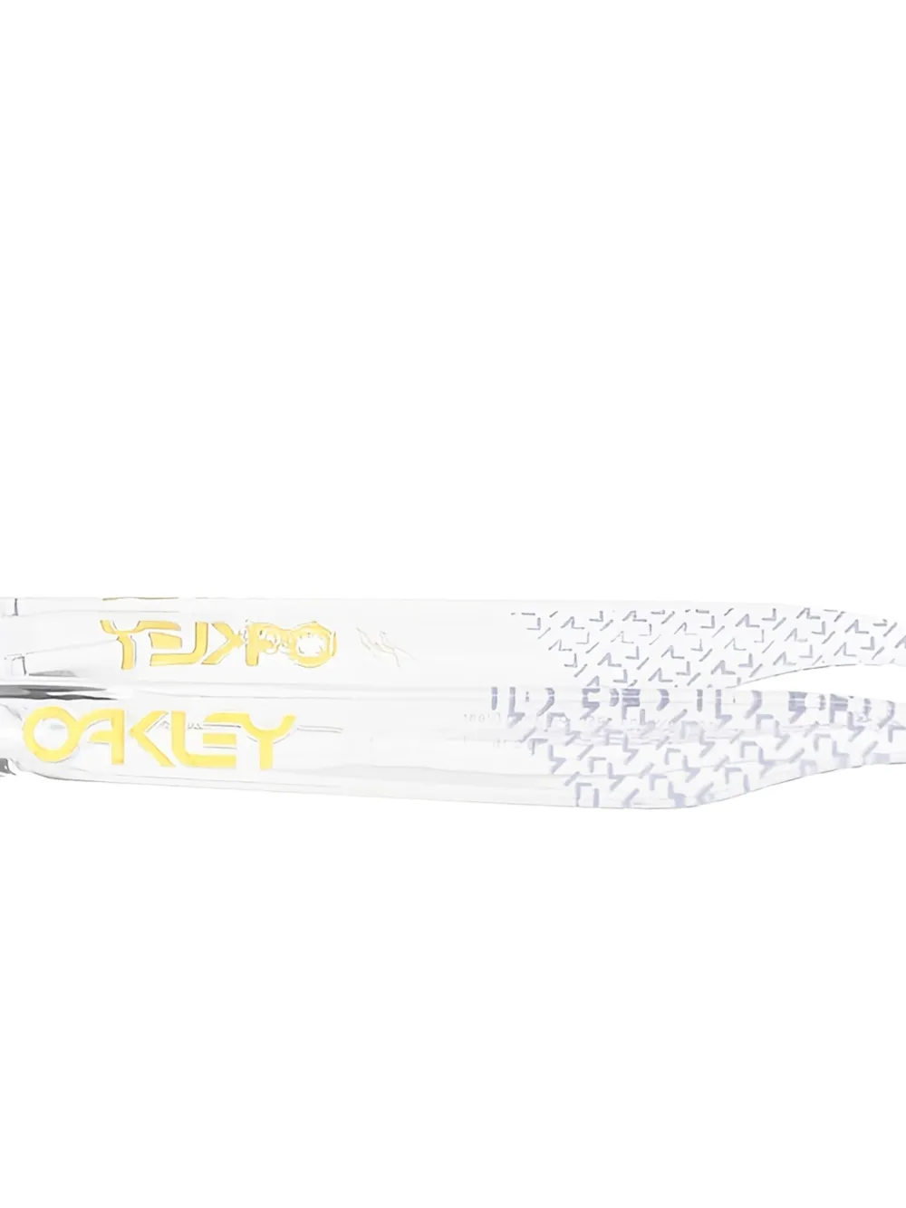 Oakley Zonnebril met vierkant montuur Wit