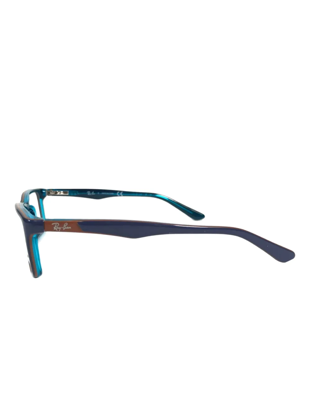 Ray-Ban Bril met rechthoekig montuur Blauw