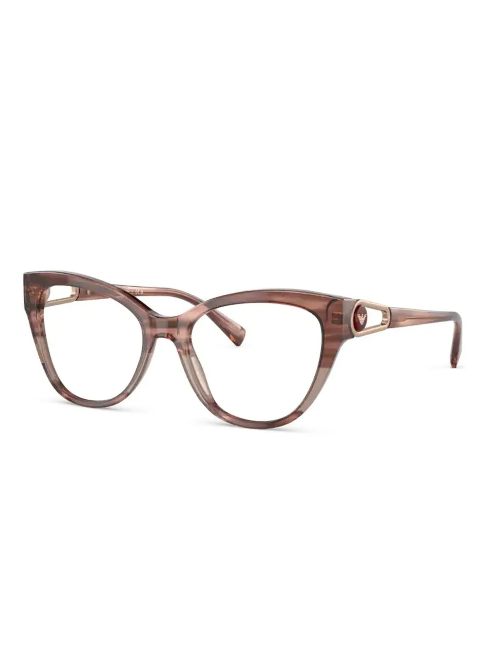 Emporio Armani Bril met cat-eye montuur Roze