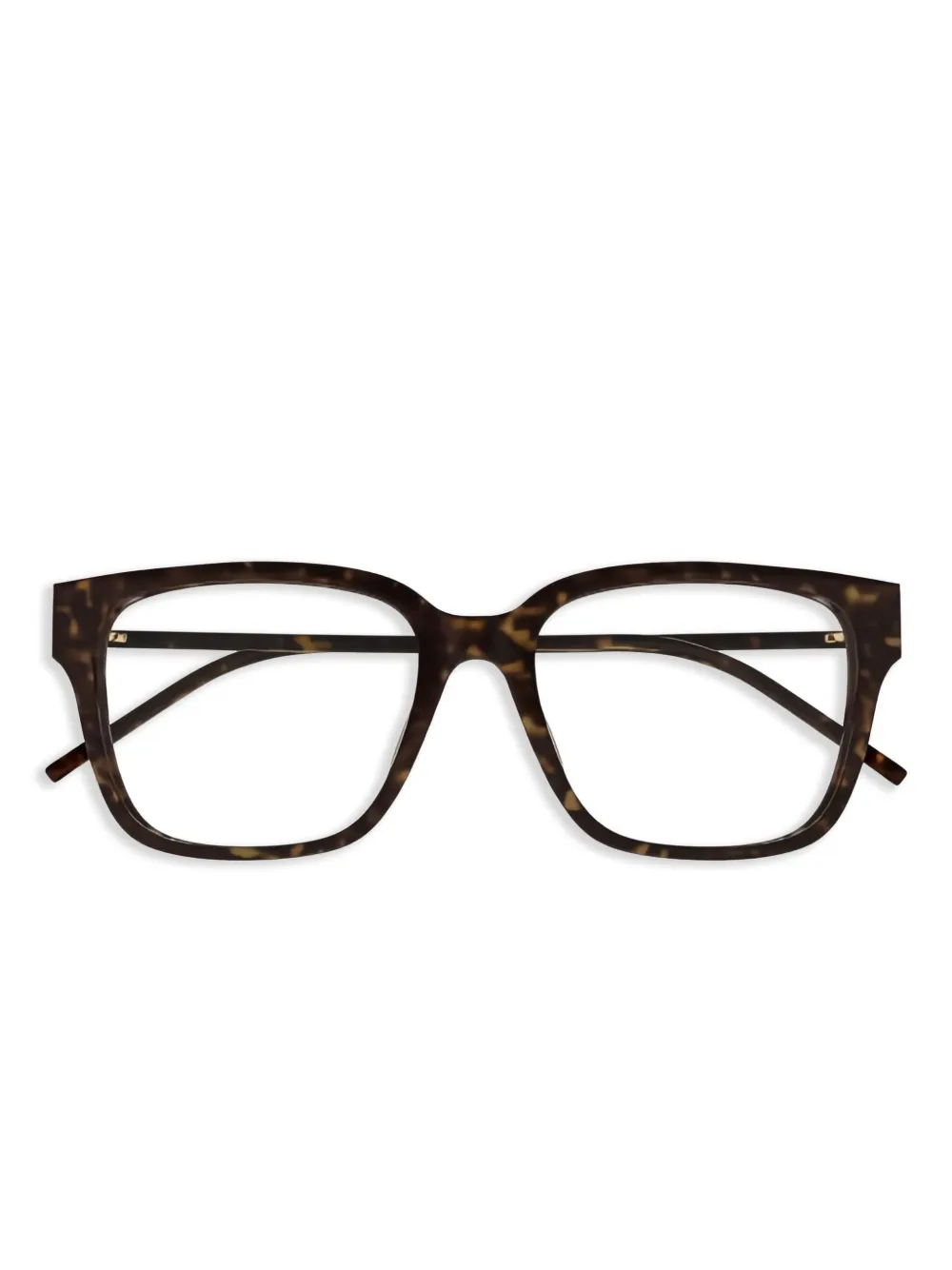 Saint Laurent Eyewear Brille mit eckigem Gestell - Braun