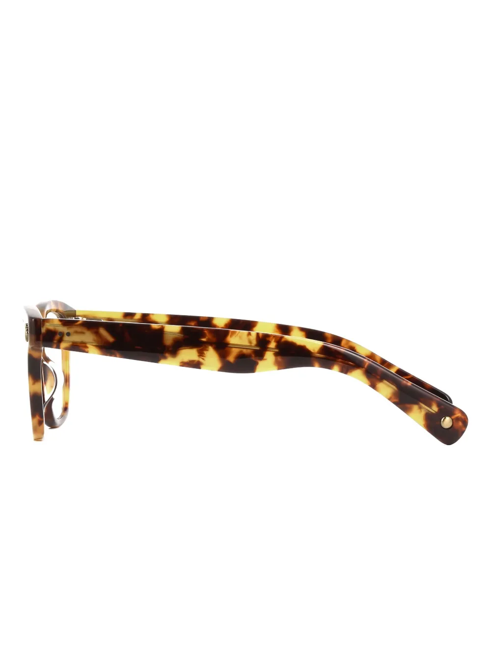 Garrett Leight tortoiseshell rectangle glasses Bruin