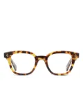 Garrett Leight tortoiseshell rectangle glasses - Brown