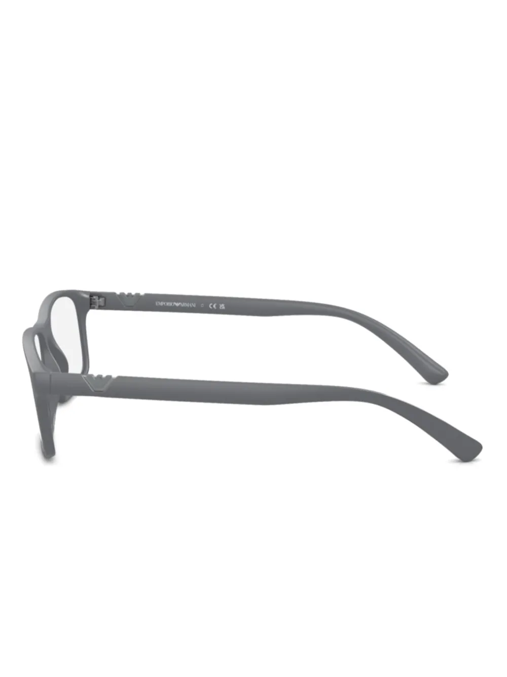 Emporio Armani rectangle-frame glasses - Grijs