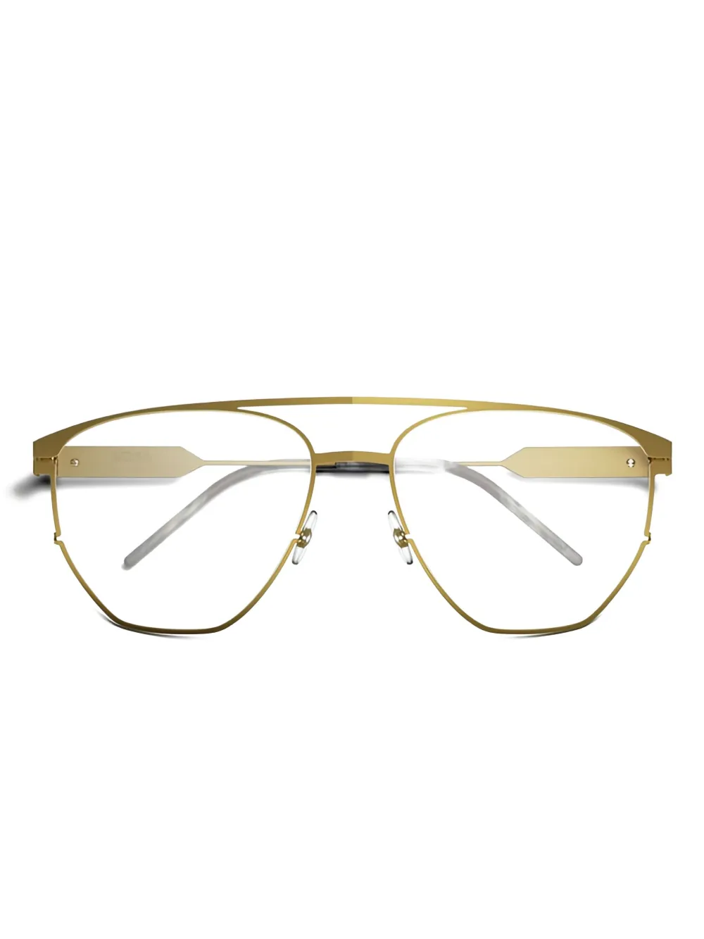 SO.YA geometric-frame glasses | Gold | Image 1