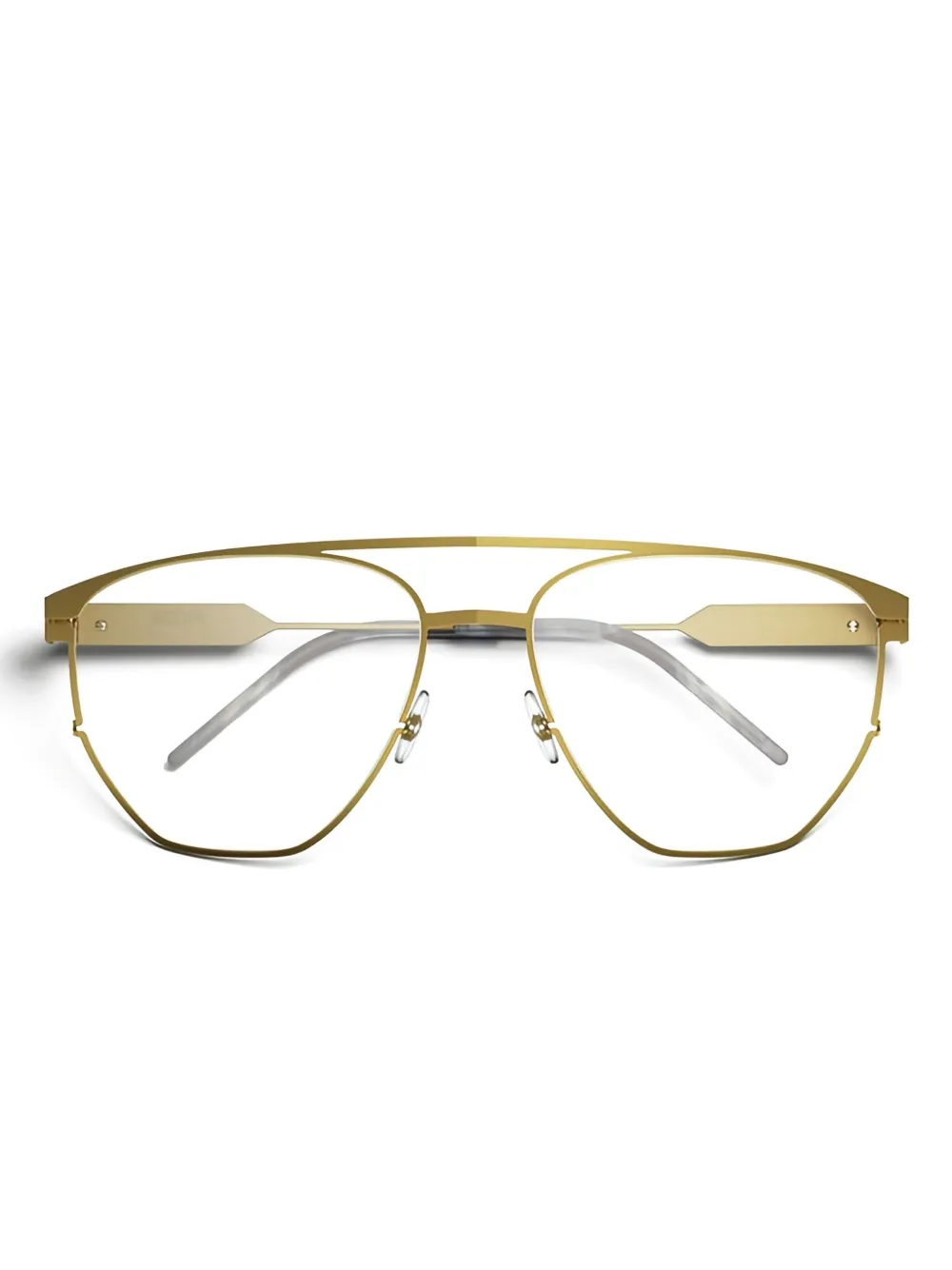 SO.YA geometric-frame glasses | Gold | Image 1