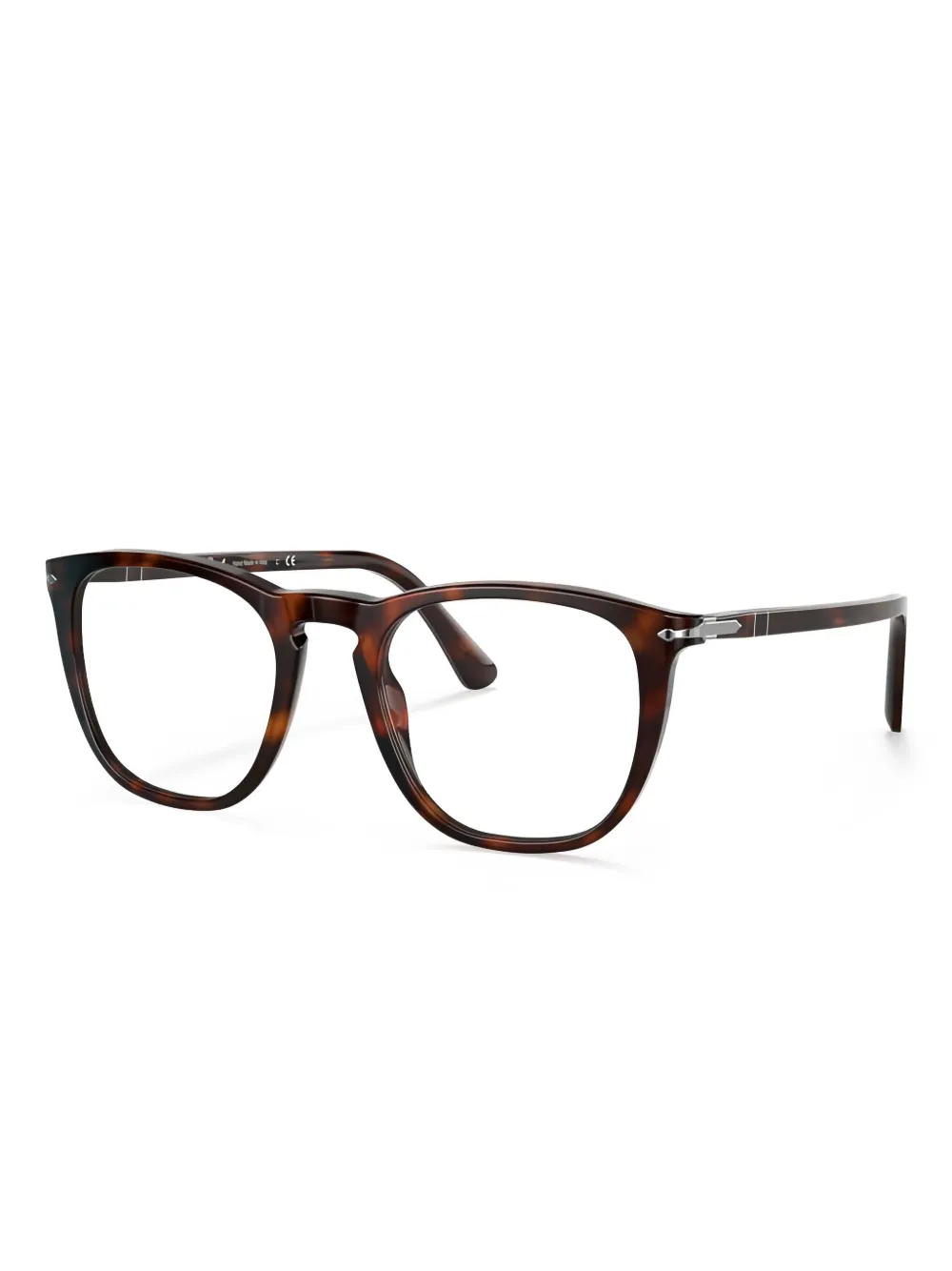 Persol Bril met vierkant montuur Bruin