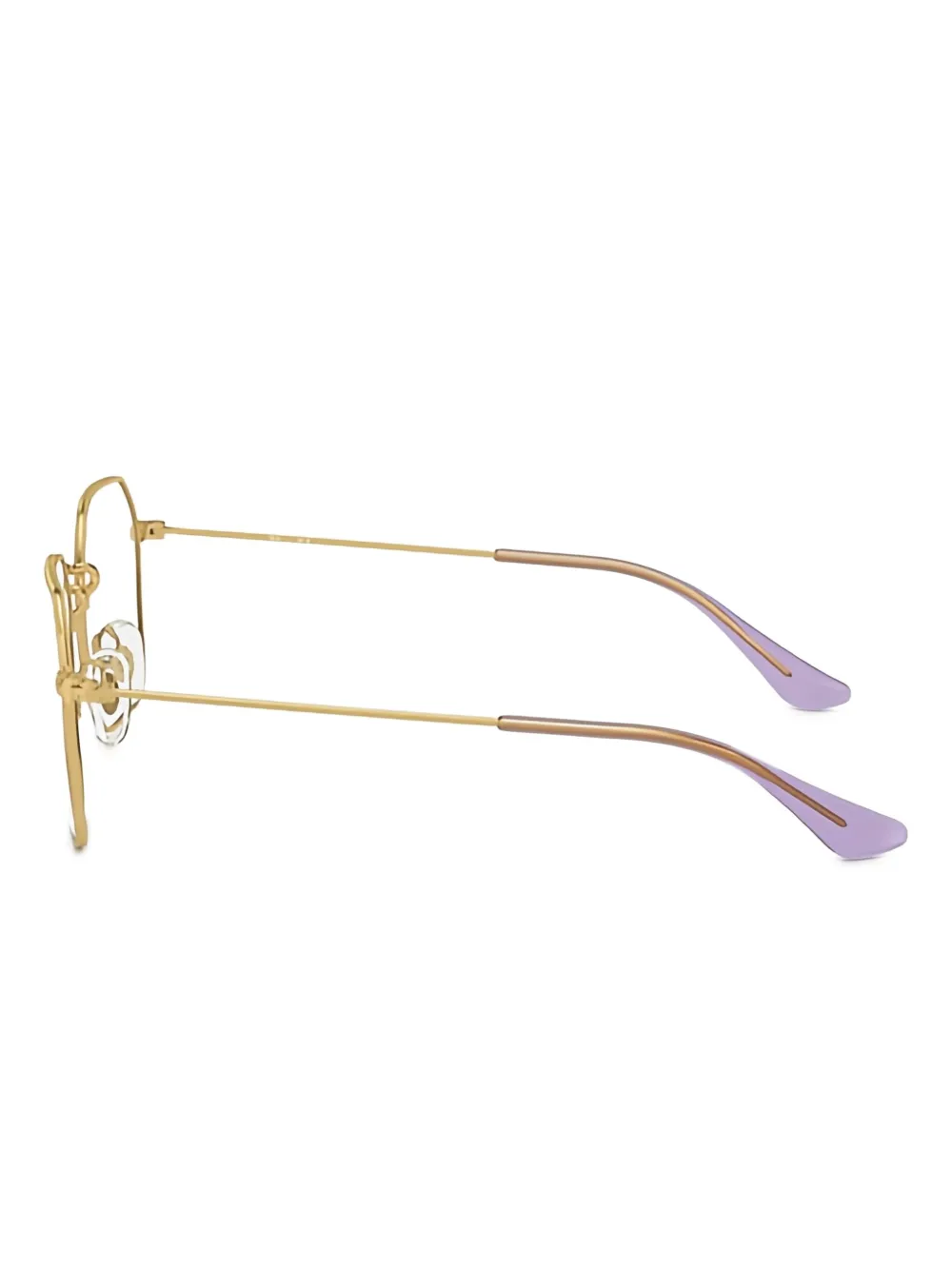 RAY-BAN JUNIOR Bril met geometrisch montuur Goud