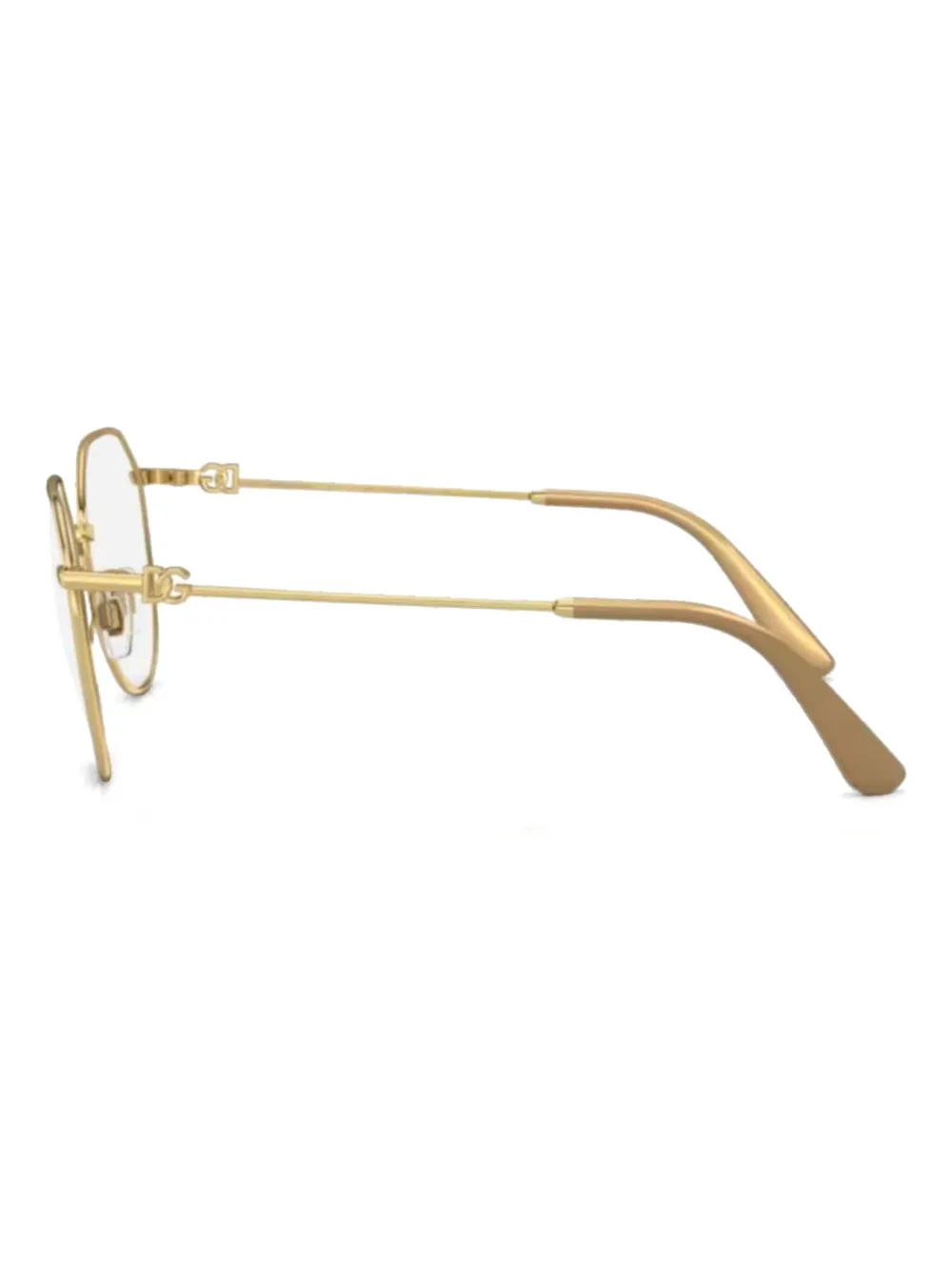 Dolce & Gabbana Eyewear Bril met rond montuur - Goud