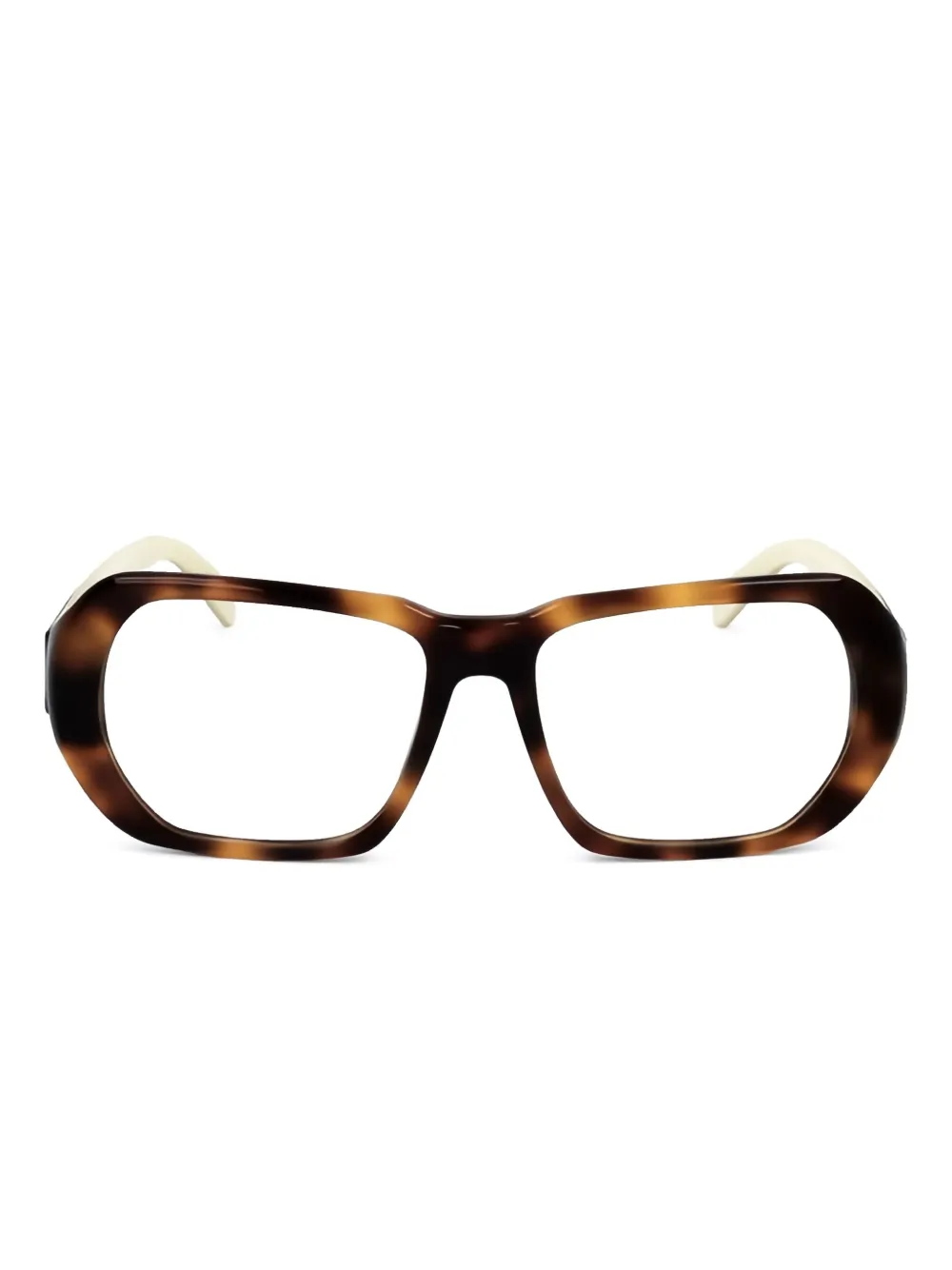 Moncler Eyewear oversize-frame glasses | Brown | Image 1
