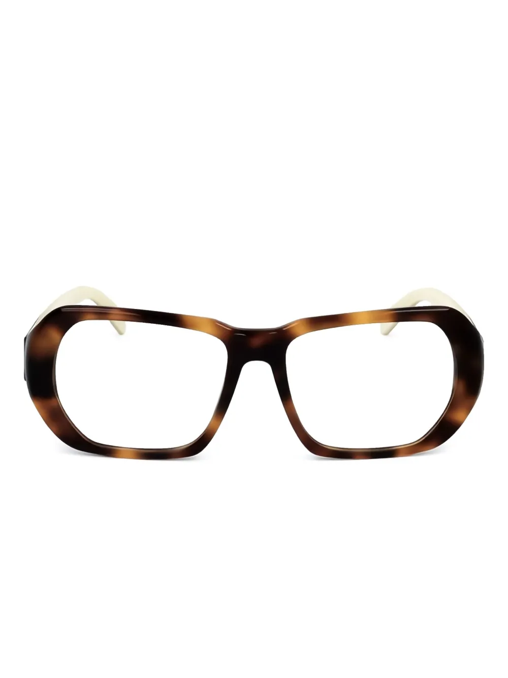 Moncler Eyewear Bril met oversized montuur Bruin