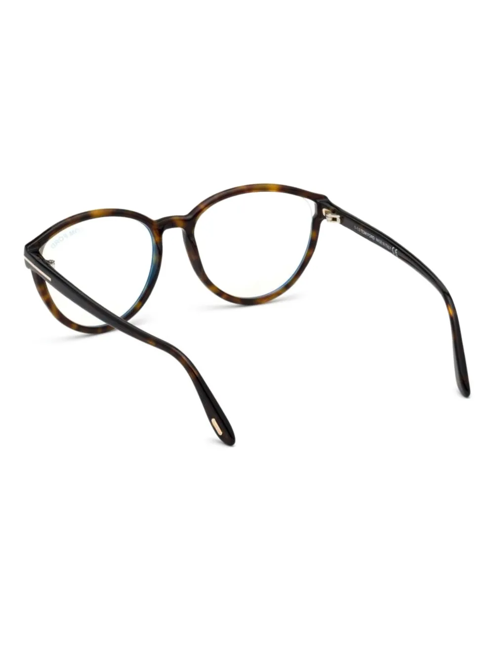 TOM FORD Eyewear Bril met rond montuur Bruin