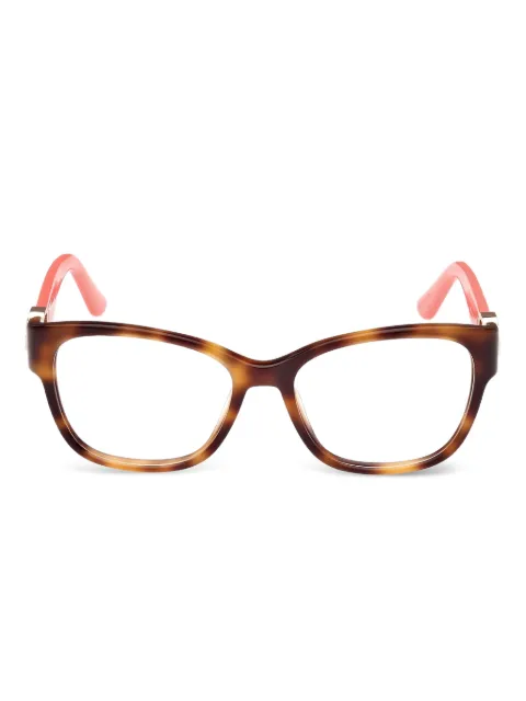GUESS EYEWEAR gafas con efecto de carey y logo