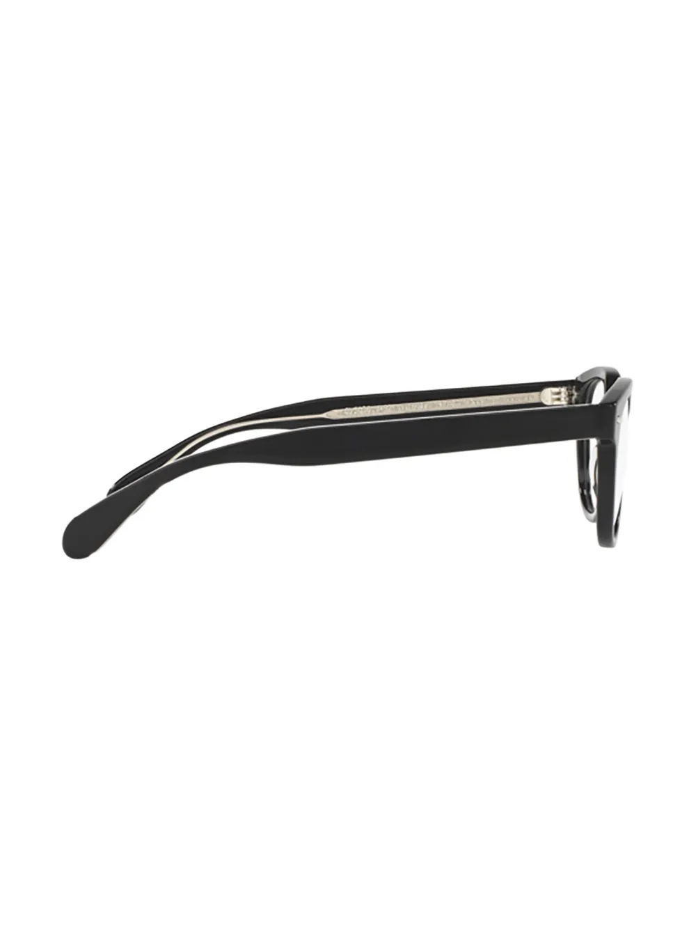 Oliver Peoples Bril met rond montuur Zwart