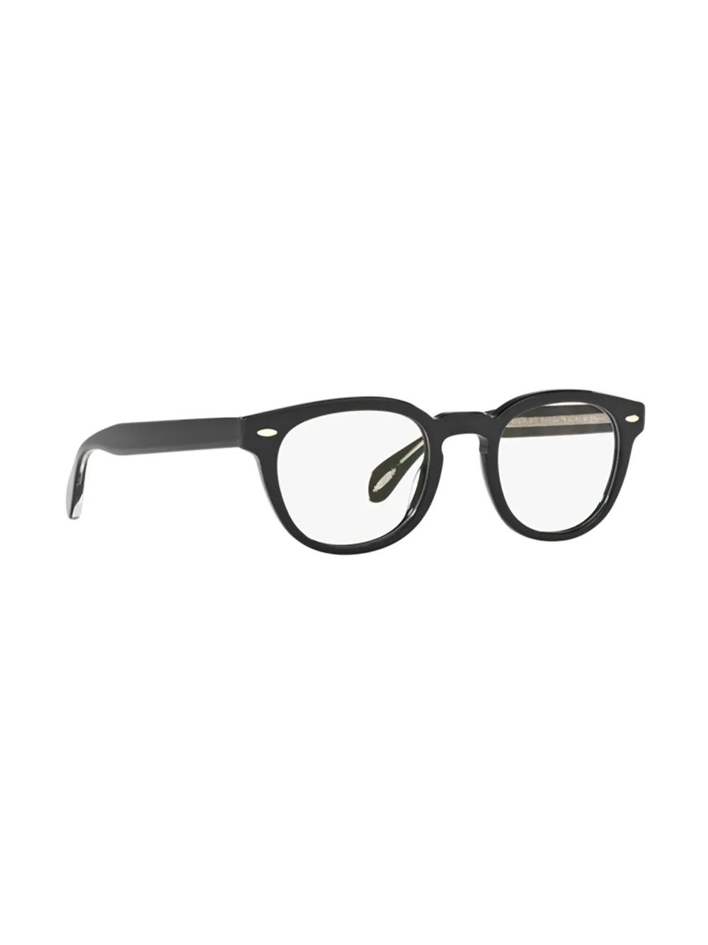 Oliver Peoples Bril met rond montuur Zwart