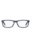 Tommy Hilfiger rectangle-frame glasses - Blue