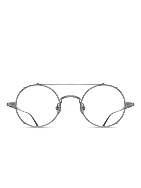 Matsuda double-bridge round glasses