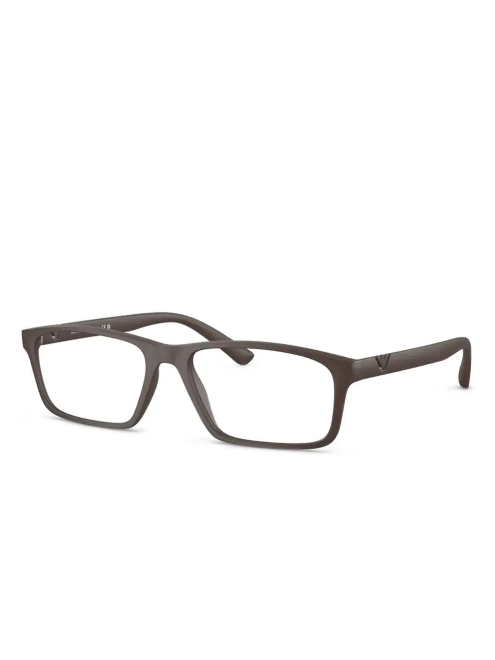 Emporio Armani lentes con armazón rectangular | marrón | Image 1