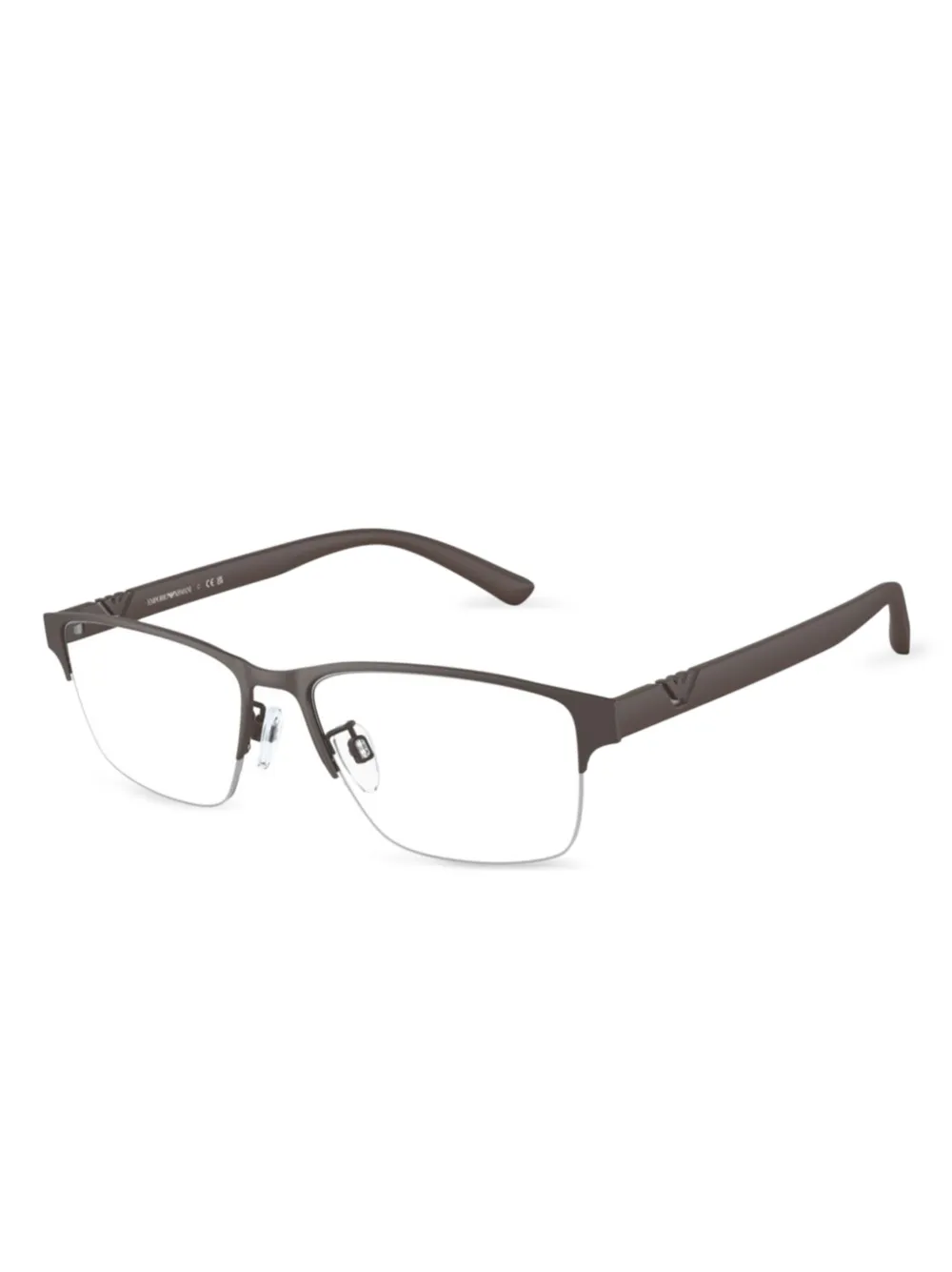Emporio Armani lentes con armazón rectangular | gris | Image 1