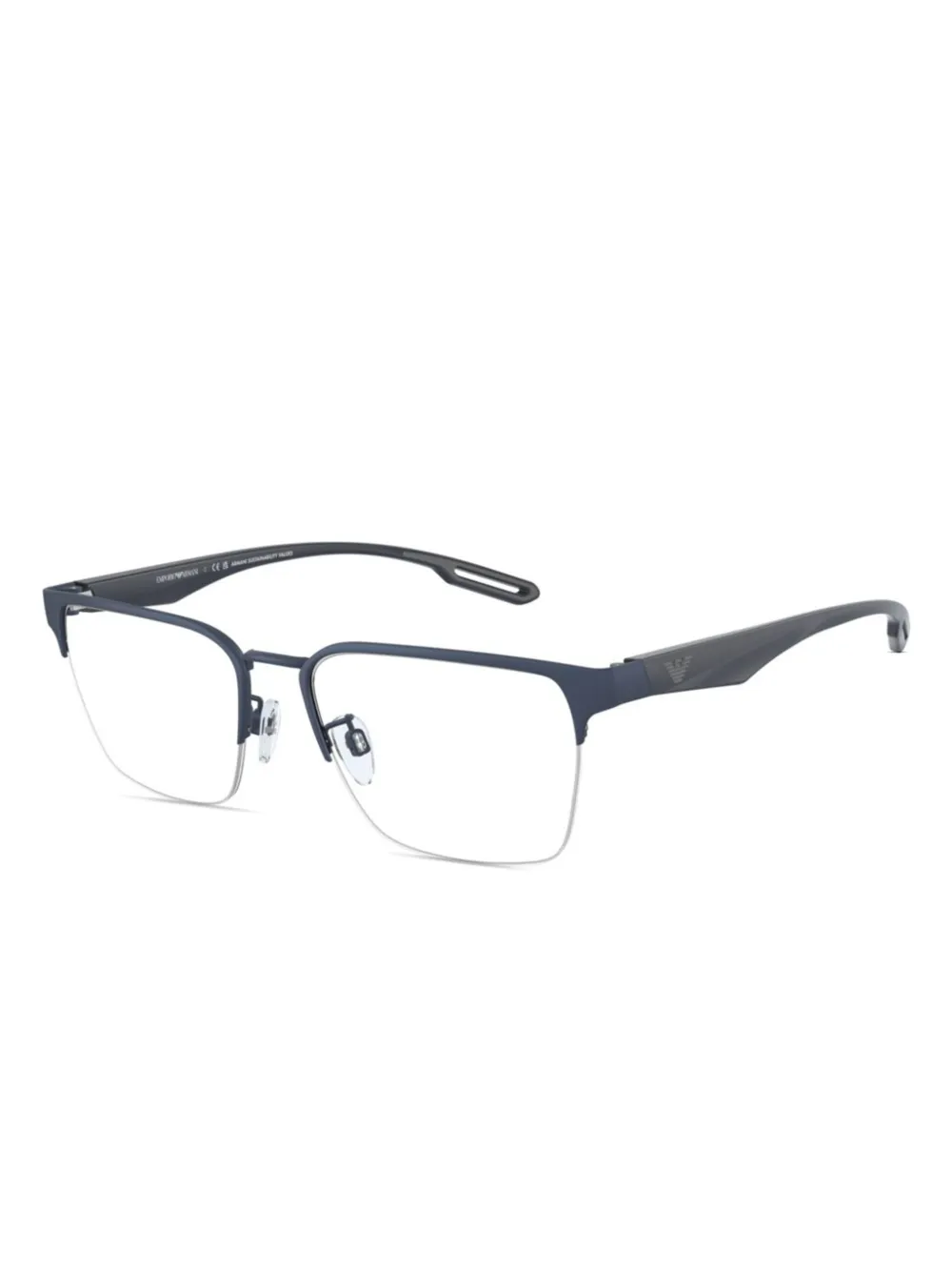 Emporio Armani square-frame glasses | Blue | Image 1