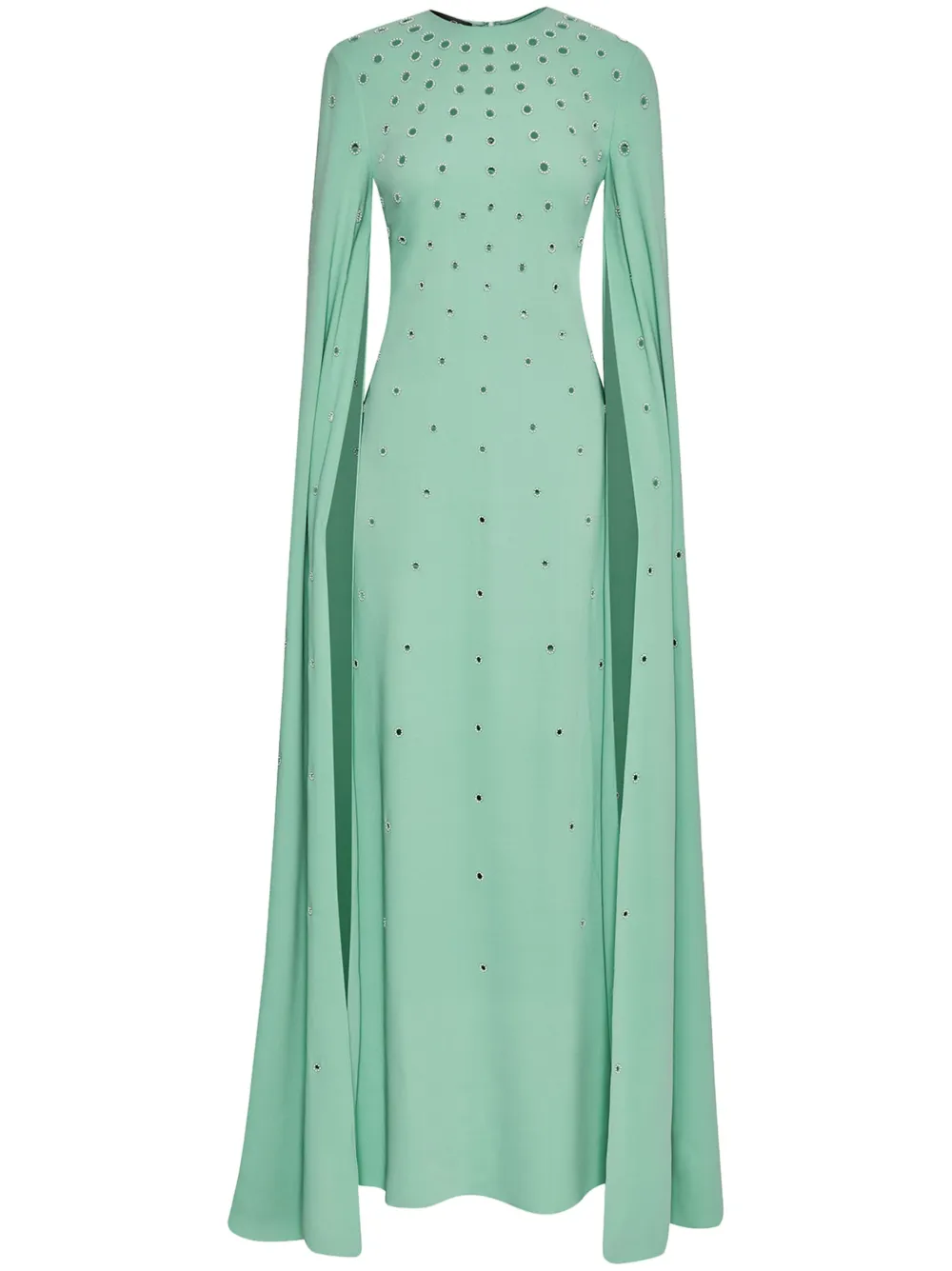 Oscar de la Renta アイレット カフタンドレス - グリーン Oscar de la Renta アイレット カフタンドレス - グリーン